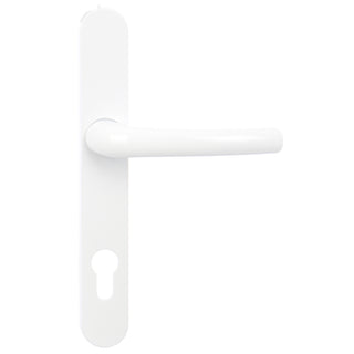 Dørgreb til indendørs dør, med skilt, Safir, til cylinder, aluminium, 35 × 92 mm