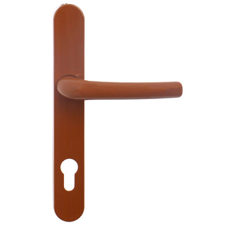 Dørgreb til indendørs dør, med skilt, Safir, til cylinder, aluminium, 92 mm