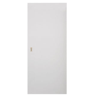 Skydedør til indendørs brug, massiv, 85×206 cm + forsænket greb