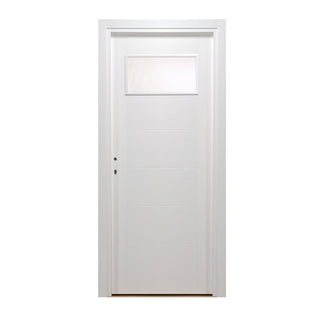 Indvendig dør med cellekerne og glas, HDF, højrehængt, model T, Gol 1, 205 x 66 cm med karm