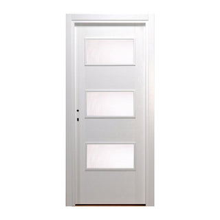 Indendørsdør med glas, cellekonstruktion, HDF T, højre, Åbning 3, 202×76×4 cm med karm