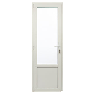 Inder-/yderdør i PVC med termorude 2/3, type 2, 4-kammer, aluminiumstærskel, venstre, 67×202 cm