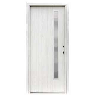 Indvendig cellulardør med glas, R80 Doina, venstrehængt, Gol D2 fiber, 66×202 cm