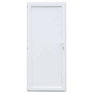 Yderdør i PVC med panel, 4 kamre, PVC-dørtærskel, venstrehængt, 78×188 cm