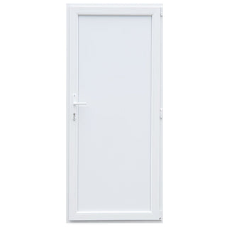 Yderdør i PVC med panel, 4 kamre, PVC-dørtærskel, højrehængt, 78×188 cm