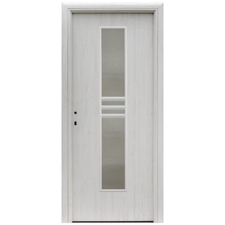 Indvendig cellefyldt dør med glas, R80 Doina, højrehængt, Gol D2 fibra, 76×202 cm