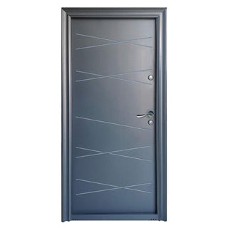 Metaldør til udendørs brug Tracia Victrix, venstrehængt, stang 70 cm + kugle, 88×205 cm