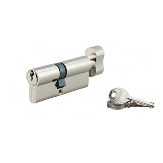 Låsecylinder Thirard med knap, stål, 3 nøgler, 30×40 mm