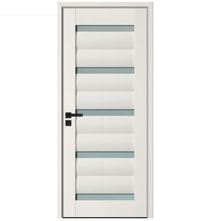 Indendørsdør i træ med glas, BestImp G1-78 E, venstre/højre, 78×203 cm