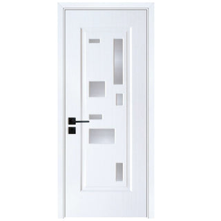 Indendørsdør i træ med glas, BestImp B02-68-V, venstre/højre, 68×203 cm