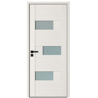 Indendørsdør i træ med glas, BestImp G6-68-E, venstre/højre, 68×203 cm