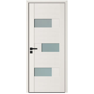 Indendørsdør i træ med glas, BestImp G6-78-E, venstre/højre, 78×203 cm