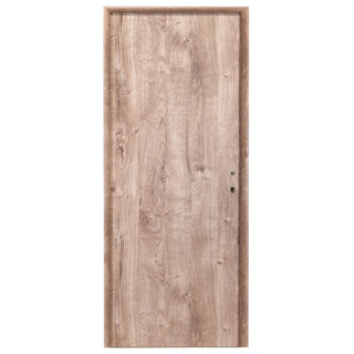 Indvendig trædør i 3D-egetræsdekor, venstrehængt, 86×202 cm