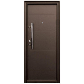 Udendørs metaldør Tracia Traiana, højrehængt, med 70 cm stang + kugle, 88×205 cm