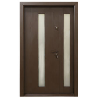 Metaldør til udendørs brug Arta Door 626D, venstrehængt, 120×201 cm + tilbehør