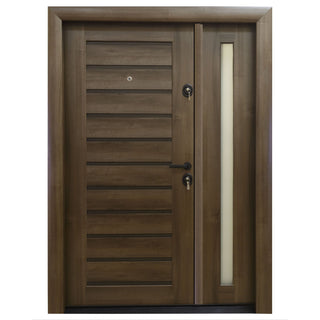 Metaldør til udendørs brug Arta Door 416D, venstrehængt, 120×201 cm + tilbehør