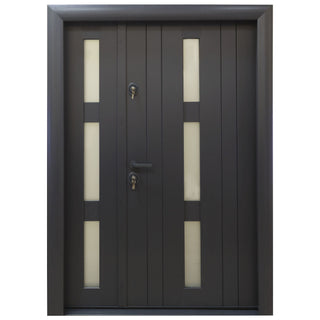 Metaldør til udendørs brug Arta Door 426D, højrehængt, 140×201 cm + tilbehør