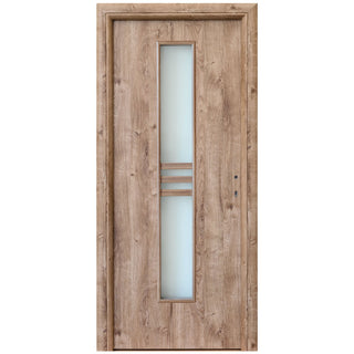 Indvendig hulkernedør med rude, R80 3D, venstrehængt, Gol D2, 86×202 cm