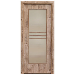 Indvendig hulkernedør med rude, R80 3D, højrehængt, Gol D2, 76×202 cm