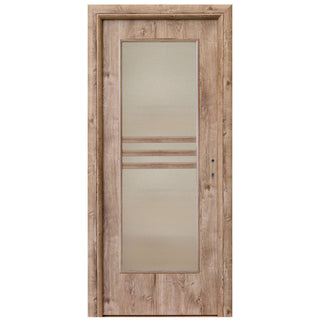 Indvendig hulkernedør med rude, R80 3D, venstrehængt, Gol D2, 76×202 cm