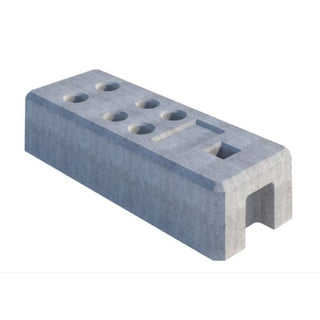 Cementfod til hegnspaneler – 620 x 220 x 130 mm