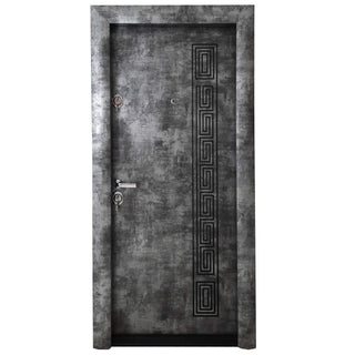 Indgangsdør i metal, Arta Door Modern PVC 372, højre, fræset, 88 × 201 cm