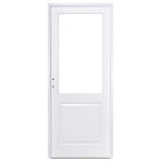 Indendørsdør i træ med glas, Robust, højre, malet 66×205 cm