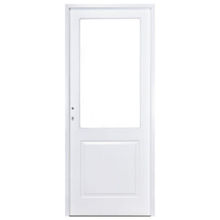 Indendørsdør i træ med glas, Robust, højre, malet 76×205 cm