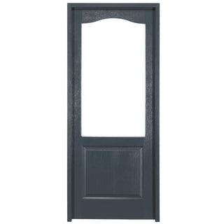 Indendørsdør med glas, hulkerne, HDF, Gol, venstre, 205×66×4 cm med karm