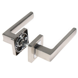 Dørgreb med firkantet rosette til indvendig dør, Eureka Gato BB K RS54, zamak, 135×54 mm