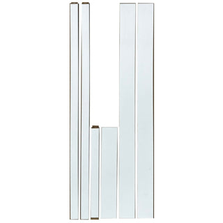 Dørkarmbeklædning til indendørsdør Megadoor, MDF, hvid/perlehvid, 100×2030×6 mm, sæt á 6 stk.