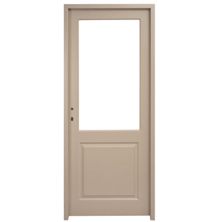 Indendørsdør i træ med glas, Robust, højre, malet, 76×205 cm