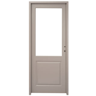 Indendørsdør i træ med glas, Robust, venstre, malet, 66×205 cm