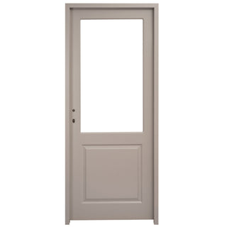 Indendørsdør i træ med glas, Robust, højre, malet, 76×205 cm