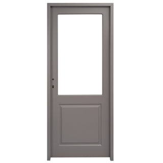 Indendørsdør i træ med glas, Robust, højre, malet, 86×205 cm