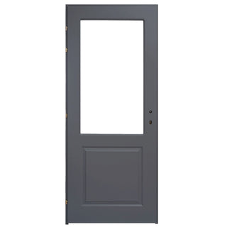 Indendørsdør i træ med glas, Robust, højre, malet, 66×205 cm
