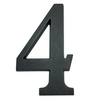 Husnummer 4, Sartpol, aluminium, udendørs, 20×13 cm