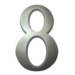 Husnummer 8, Sartpol, aluminium, udendørs, 20×13 cm