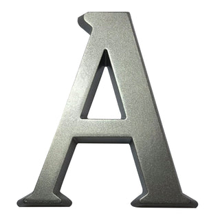 Husbogstav A, Sartpol, aluminium, 10×10 cm