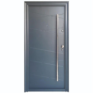 Metaldør til udendørs brug Tracia Victrix, venstrehængt, stang 70 cm + kugle, 88×205 cm