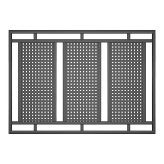 Metalhegnpanel, Kantnet, G21A, Stål, Sort (RAL 9005)