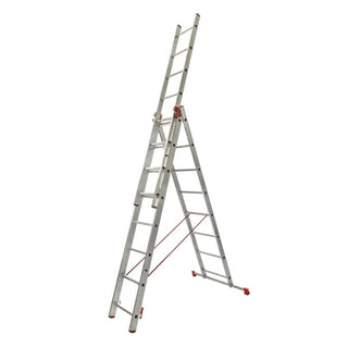 Universal aluminiumsstige 6608, 3x8 trin, Arbejdshøjde 5,82 m, 150 kg