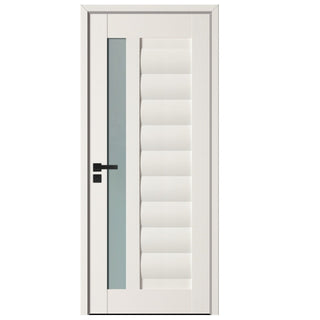 Indvendig dør i træ med glas, BestImp G4-68-E, venstre/højre, 68×203 cm