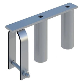 Hængsel til mobilhegn – stål, 250 x 160 mm