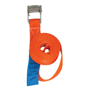 Surringsstrop med metalspænde, UTX, 3 m, 25 mm, 450 daN