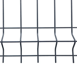 Galvaniseret hegnspanel med antracitkant, 2000 mm