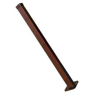 Galvaniseret Hegnspæl med Fodplade 2000 mm 60x40 RAL 8017 Brun