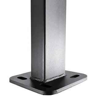 Hegnstolpe med Svejset Fod 1200x60x40 mm – RAL 7016 Antracit