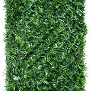 Hegn med Kunstige Blade 1,7 x 10 m – Grøn – PVC & Galvaniseret Tråd