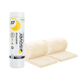 Isover Akusto Plus isoleringsrulle 75 mm – 9000 x 600 mm (2 stk)